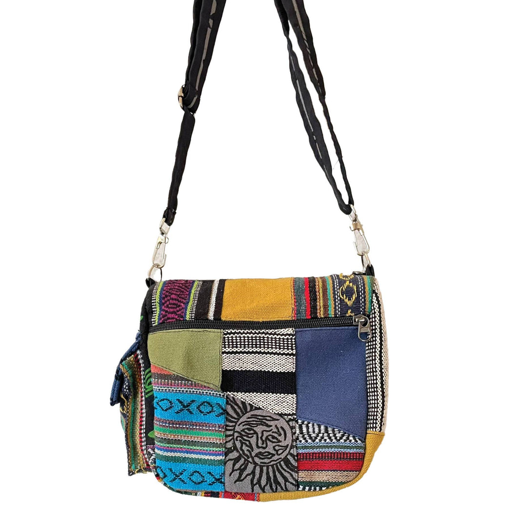 Crossbody Bag Patchwork Print