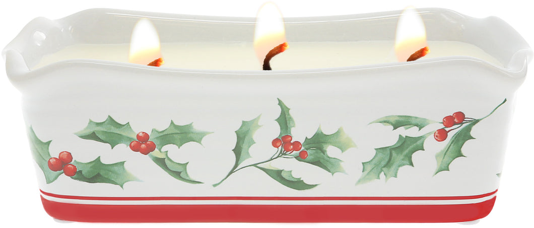 Holly Jolly - 12 oz - 100% Soy Wax Reveal Triple Wick Candle Scent: Fir