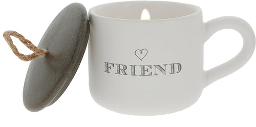 Friend - 2 oz Mini Mug 100% Soy Wax Candle Scent: Tranquility