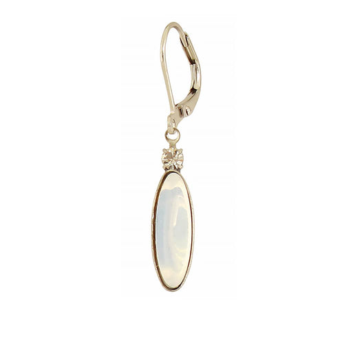 Stacked Glass Oval Earring