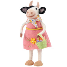 Load image into Gallery viewer, Flower Basket Cow Critter