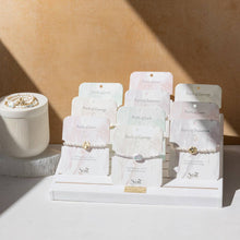 Load image into Gallery viewer, Pearl Affirmation Bracelet - Luck/Silver