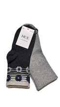 Load image into Gallery viewer, HUE Multi Stripe Wool Blend Mini Crew Socks, 2 Pack