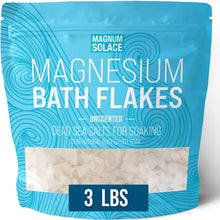 Load image into Gallery viewer, Magnesium Bath Flakes, Dead Sea Bath Salts, Unscented