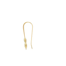 Load image into Gallery viewer, D25 Double Teardrop Bead Hanging Earring