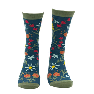 Women's Live Laugh Fuck Off Socks sarcastic Graphic Socks