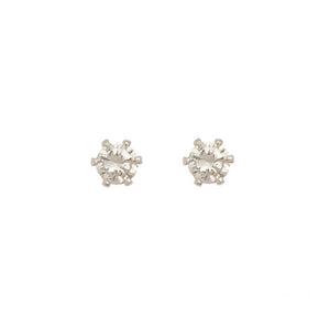 3mm Cubic Zirconia Ear Sense Stud Earrings