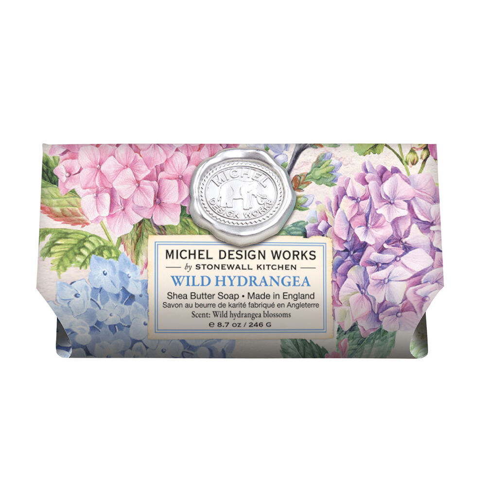 Wild Hydrangea Large Bath Soap Bar