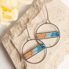Load image into Gallery viewer, Aurelia Hoop Seed Bead Earrings