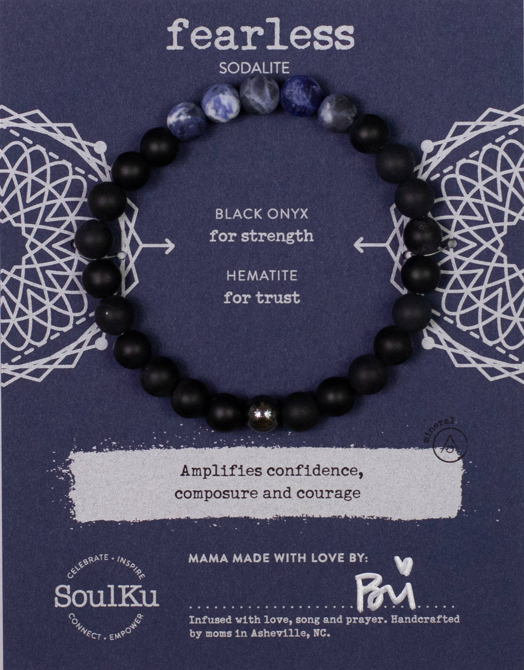 Men's Sodalite Bracelet for Fearless - MBRSO