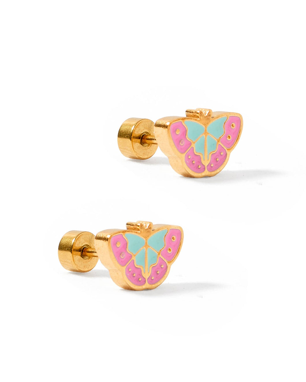 Screwback Stud Earrings - Blakely Butterfly