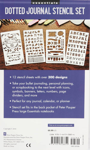 Essentials Dotted Journal Stencil Set