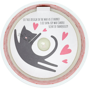 WARM THE HEART 8 OZ 100% SOY WAX REVEAL, SINGLE WICK CANDLE SCENT: TRANQUILITY