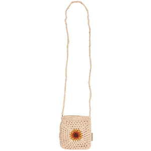 Crochet Sunflower Crossbody Bag