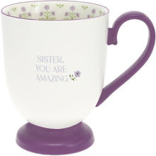 Load image into Gallery viewer, 13 oz Cup with Crocheted Flowers