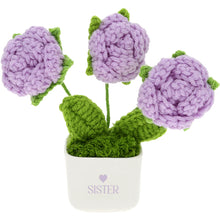 Load image into Gallery viewer, 13 oz Cup with Crocheted Flowers