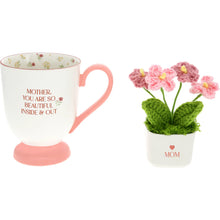 Load image into Gallery viewer, 13 oz Cup with Crocheted Flowers