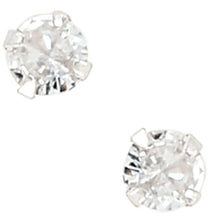 Load image into Gallery viewer, Trinket Dish &amp; 5mm Cubic Zirconia Stud Earring Set