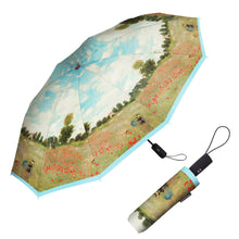 Load image into Gallery viewer, Monet "Poppy Field" Folding Travel Umbrella