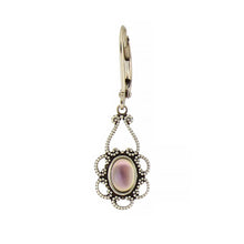 Load image into Gallery viewer, Oval Lace Flower Earring