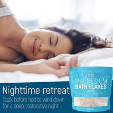 Load image into Gallery viewer, Magnesium Bath Flakes, Dead Sea Bath Salts, Unscented