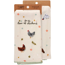 Load image into Gallery viewer, Love Of Chickens Kitchen Towel