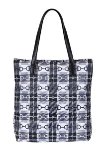 Horsel Snaffle Bit Tote Bag with Tassel