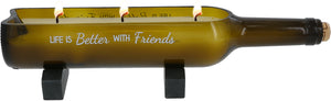 Friends - 14 oz 100% Soy Wax, Wine Bottle Candle Scent: Tranquility