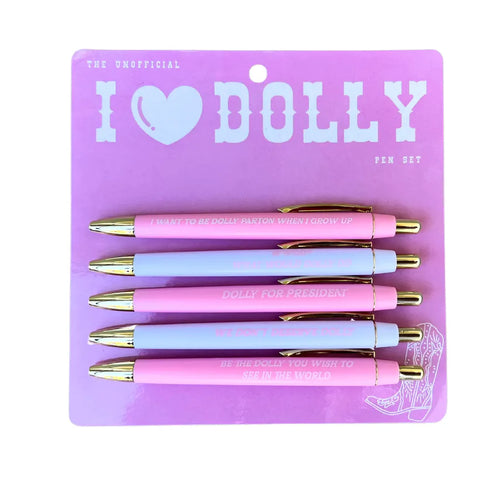 fun club queen of country pen set I love Dolly Parton