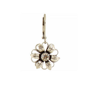 Layered Crystal Flower Earring
