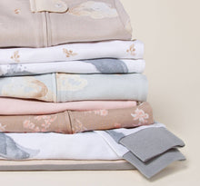 Load image into Gallery viewer, Rugby Stripe Organic Cotton Sleep &amp; Play - Quarry