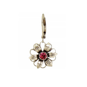 Layered Crystal Flower Earring