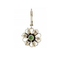 Load image into Gallery viewer, Layered Crystal Flower Earring