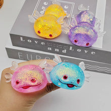 Load image into Gallery viewer, Glitter cute Axolotl Sugar squishy toy-Random Color