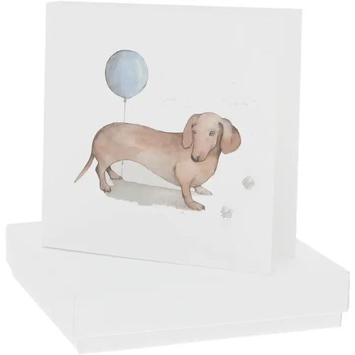 Balloon and Dog - Earring & Card Set