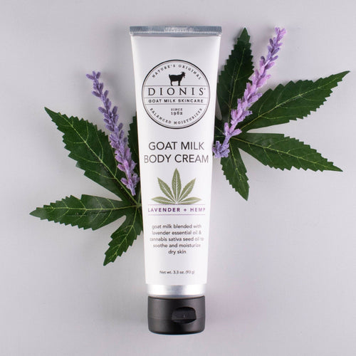 Lavender Goat Milk Body Cream + Hemp 3.3 oz