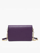 Load image into Gallery viewer, Lauryn Flapover Crossbody w/ Chain Strap