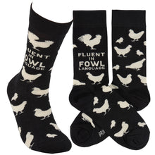 Load image into Gallery viewer, Fluent In Fowl Language Socks