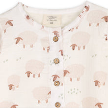 Load image into Gallery viewer, Sheep Long Sleeve Baby Jumpsuit (Organic Muslin)