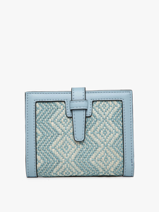 Bessie Canvas Wallet w/ Slip Closure
