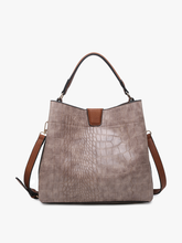 Load image into Gallery viewer, Tati Monogrammable Satchel w/ Shoulder Strap