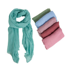 Load image into Gallery viewer, Lightweight Scarf Jaymes Raw Edge Summer