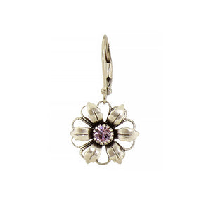 Layered Crystal Flower Earring