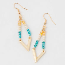 Load image into Gallery viewer, Aurelia Kite Seed Bead Earrings