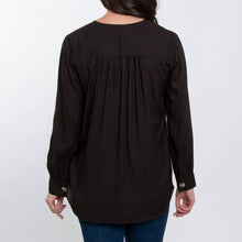 Load image into Gallery viewer, Izara Front Button V-Neck Blouse