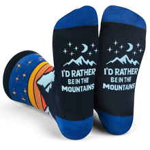 Load image into Gallery viewer, I'd Rather Be In The Mountains Socks for Men and Women