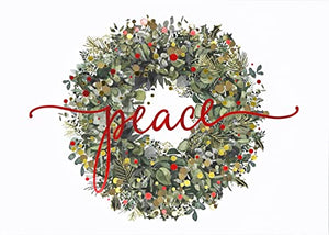 Wreath of Peace Deluxe Boxed Holiday Cards