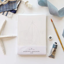 Load image into Gallery viewer, Seaside Paintable Watercolor Notecard Set