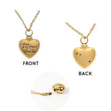 Load image into Gallery viewer, Heaven Adjustable Memorial Heart Necklace