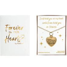 Load image into Gallery viewer, Heaven Adjustable Memorial Heart Necklace